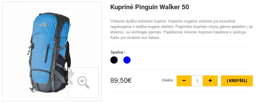 Kuprinė Pinguin Walker 50