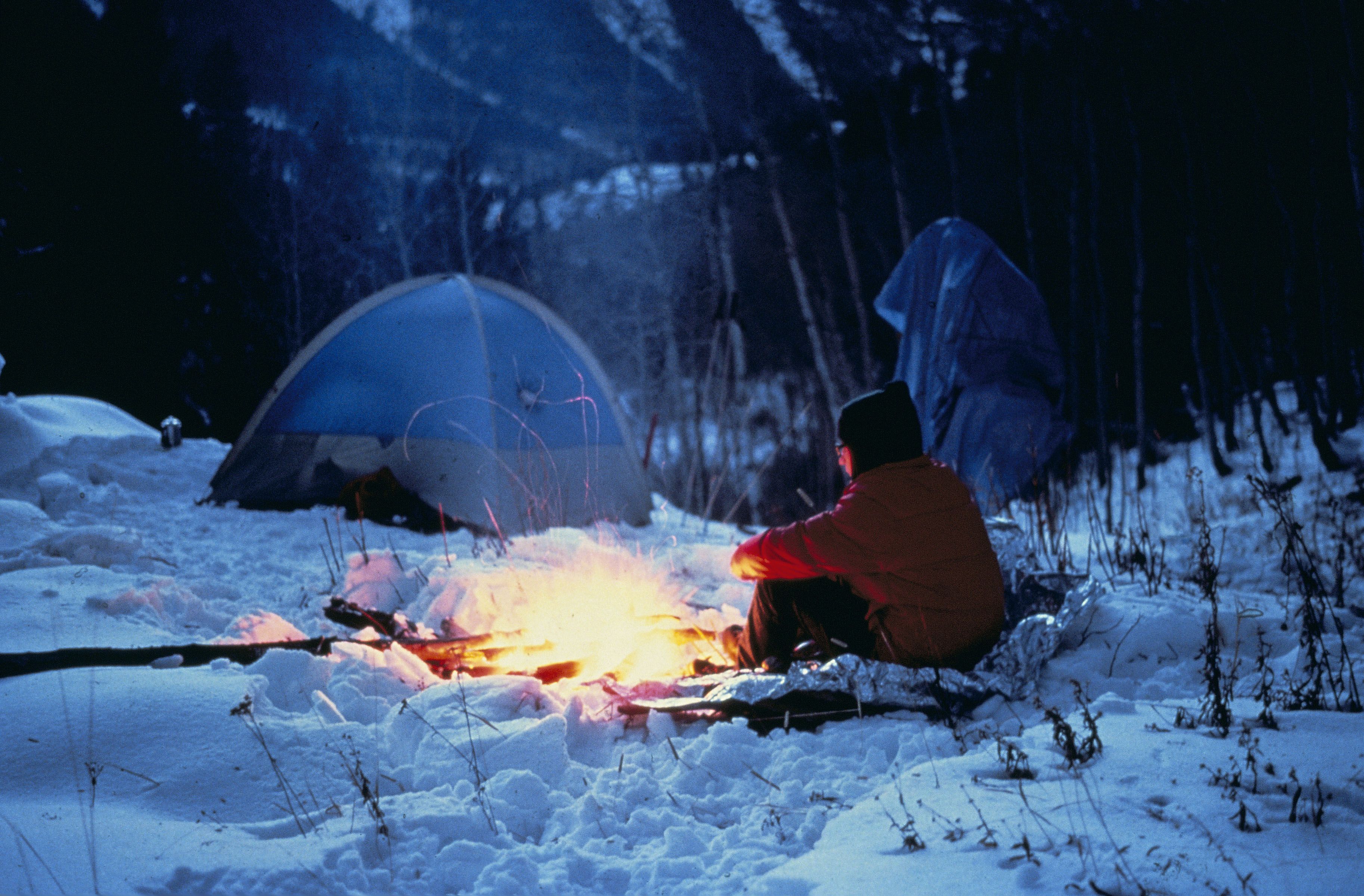 stovyklavimas žiemą