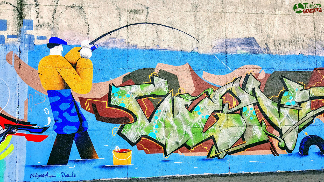 Graffiti Kaunas Krantinės siena 02