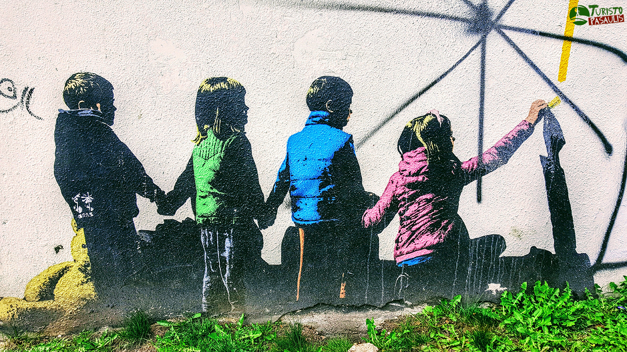 Kaunas graffiti Vaikai