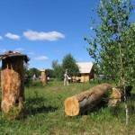 Drevinės bitininkystės ekspozicija Musteikos kaime