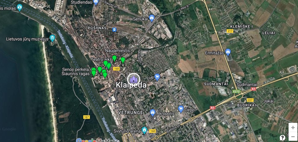 Klaipėdos Švč. Mergelės Marijos Taikos Karalienės bažnyčia žemėlapis